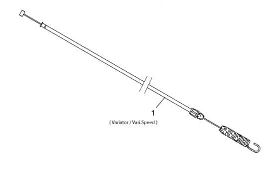 Genuine MTD Speed Control Cable - 746-04439A