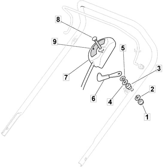 MULTICLIP 501 PD - 2008 - 291502043/UM8 - Mountfield Rotary Mower Throttle Diagram