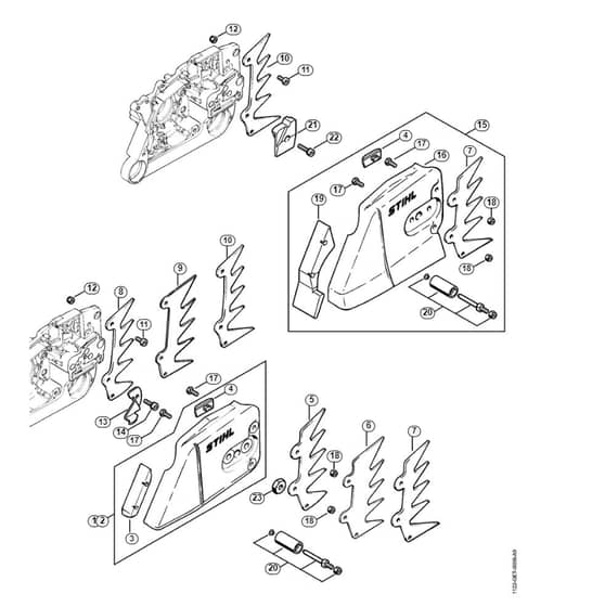 Stihl 066 W Chain Sprocket Cover - F-Group