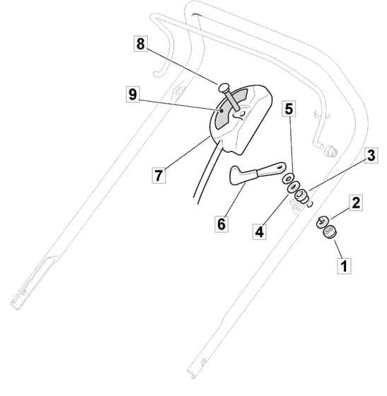 M61 PD - 2007 - 292552043/MO7 - Mountfield Rotary Mower Throttle Diagram