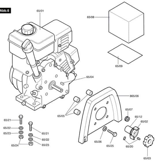 Atco Royale 30 IC - F016310642 - Engine Mount Assembly