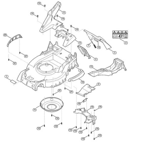 Genuine Stihl RM655.0 V / C - Housing