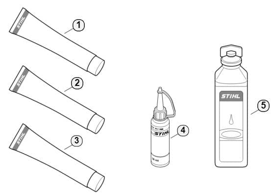 Genuine Stihl KM130 R / T - Miscellaneous lubricants and greases