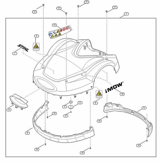 Genuine Stihl RMI632.1 C / A - Machine cover