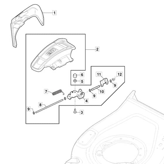 EMPRESS 41 Li - 2021 - 2L0432803/M21 - Mountfield Rotary Mower Ejection Guard Diagram
