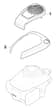 HP425 - 2015-2018 - 295431038/M15 - Mountfield Rotary Mower Engine Cover Diagram