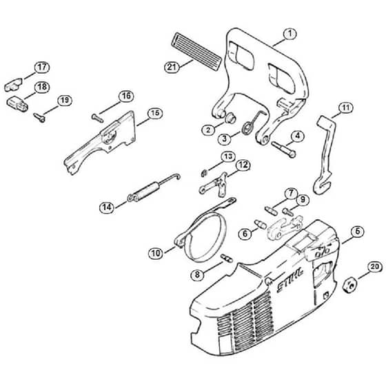 Genuine Stihl 010 AV / H - Chain brake