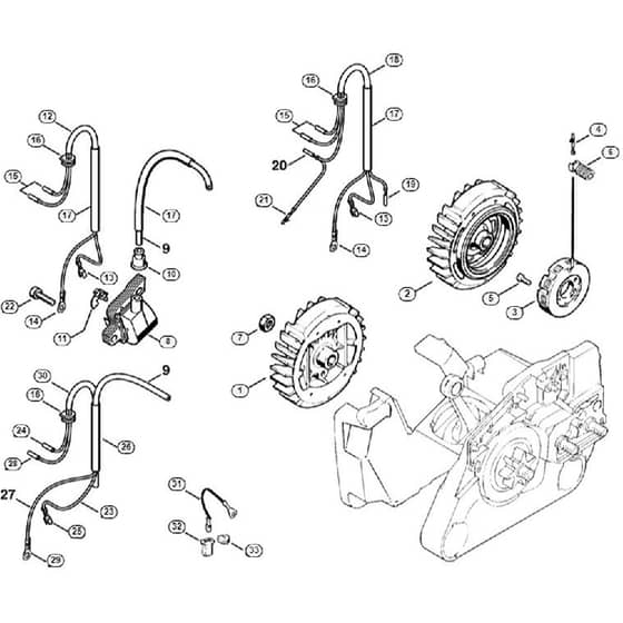 Genuine Stihl 024 / E - Ignition system