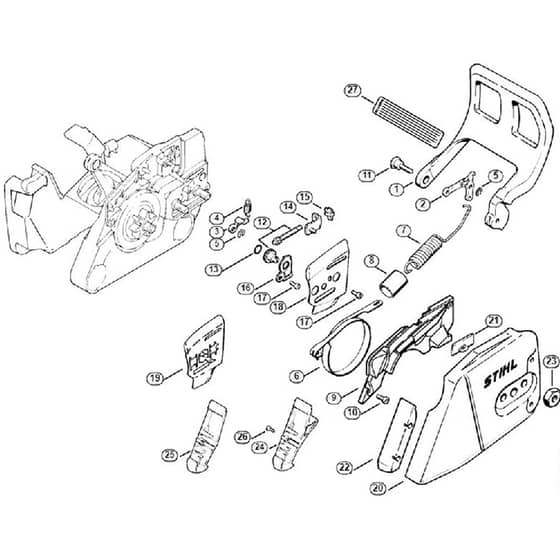 Genuine Stihl 026 C / E - Chain brake