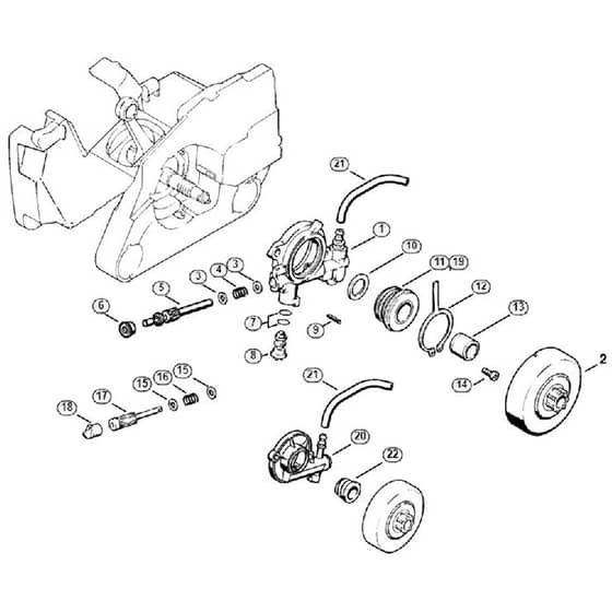 Genuine Stihl 026 PRO / C - Oil pump