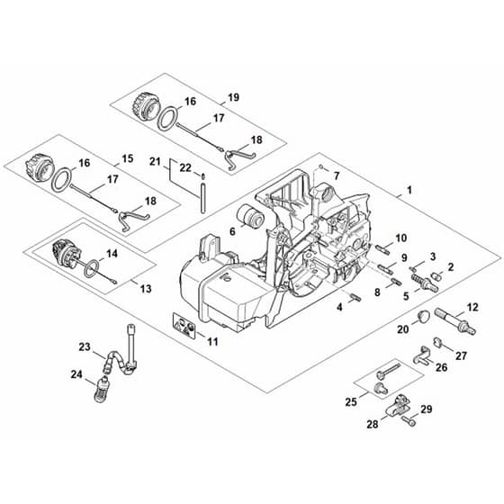 Genuine Stihl 039 / C - Motor housing