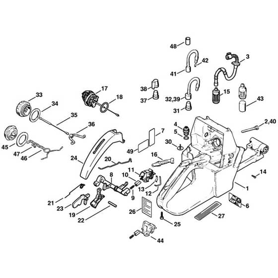 Genuine Stihl 044 / H - Tank housing