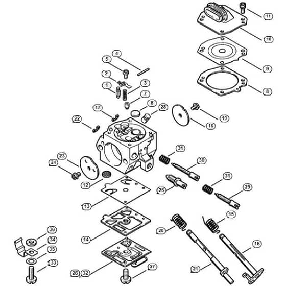 Genuine Stihl 046 C / M - Carburetor HD-8, HD-9