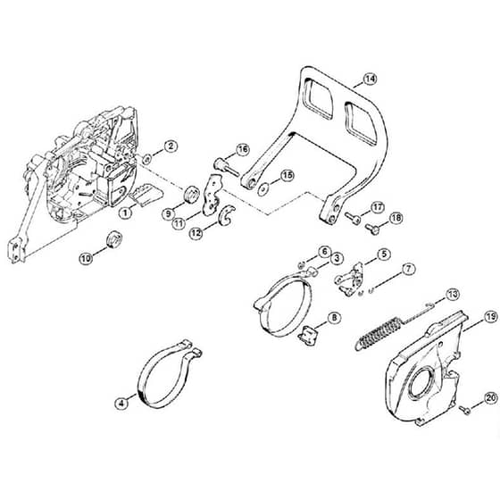 Genuine Stihl 048 AV / J - Inertia chain brake