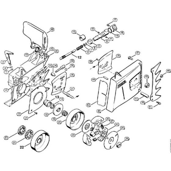 Genuine Stihl 075 AVE / C - Oil pump, Clutch