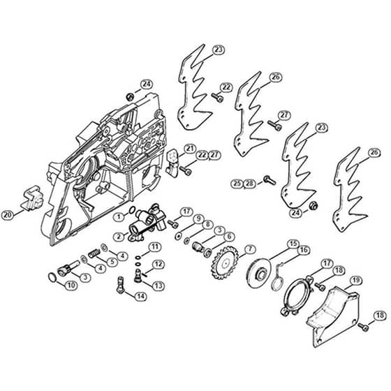 Genuine Stihl 088 / C - Oil pump
