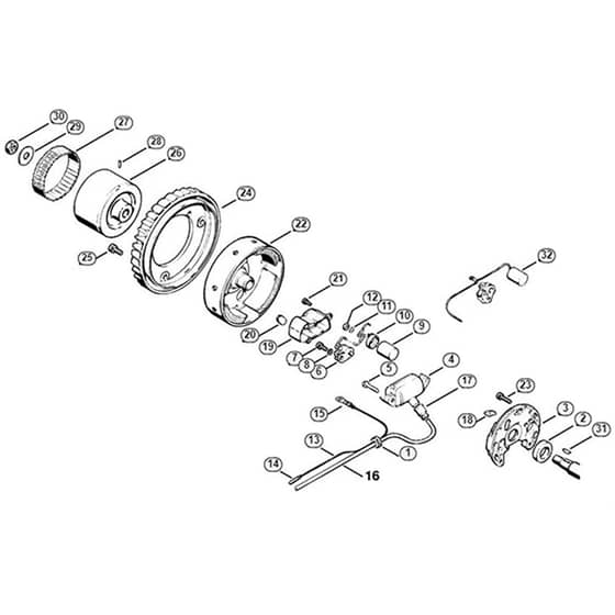 Genuine Stihl 090 AV / E - Ignition system