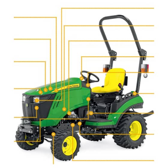 John Deere 1026R (MY18- )(PIN:1LV1026RAHJ200001- ) Compact Tractor - Quick Reference Guide