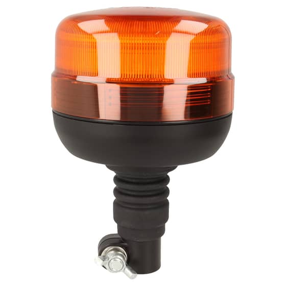 LED Amber/Orange Flashing Beacon (Low Profile) - Flexi DIN Spigot Fixing