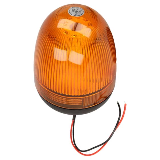 LED Amber/Orange Flashing Beacon (High Profile) - Single Bolt Fixing