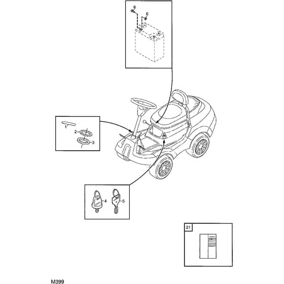 1125M - 2008 - 13-2412-91 - Mountfield Front Mower Assembly Parts Diagram