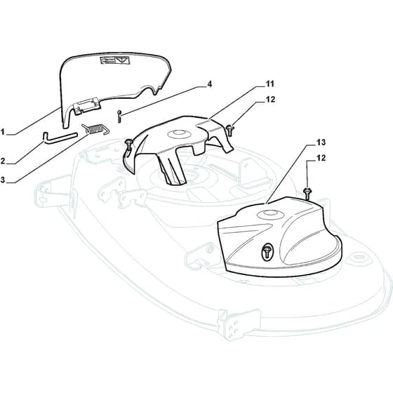 115-98 - 2009 - 2T3222023/OBI - Mountfield Ride On Mower Belt Protection Diagram