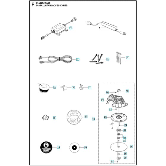 Flymo 1200R -  - Robot Mower Installation Accessories
