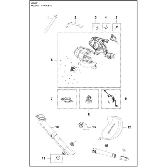 Husqvarna 120iBV - 970649802 - Complete Product