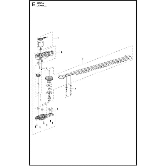 Husqvarna 120iTK4-H - 970515902 - Gearbox
