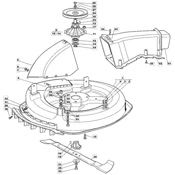 1228H - 2006 - 13-2642-16 - Mountfield Ride On Mower 72cm Deck Diagram