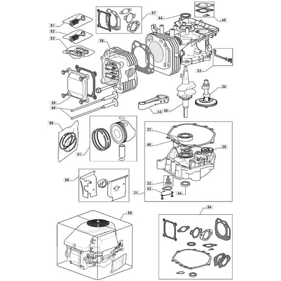 1228H - 2009 - 2T1824483/UM9 - Mountfield Ride On Mower TRE0702 Cylinder Diagram