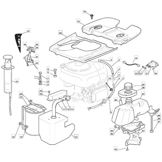 1228HB - 2014 - 2T0220213/MFR - Mountfield Ride On Mower B&S Engine Diagram