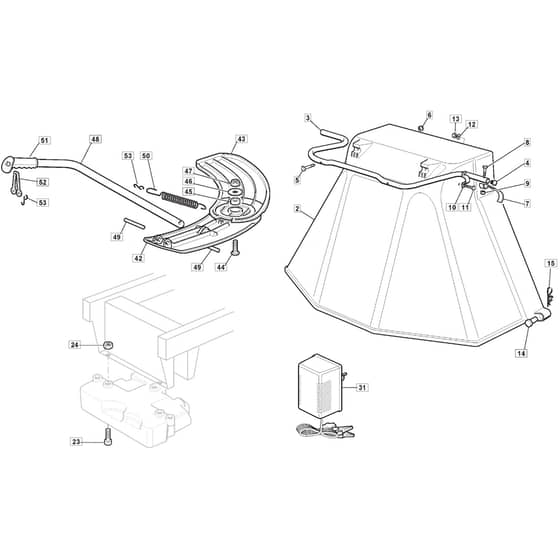 1228HB - 2012-2013 - 2T0220283/MFR - Mountfield Ride On Mower Options Diagram