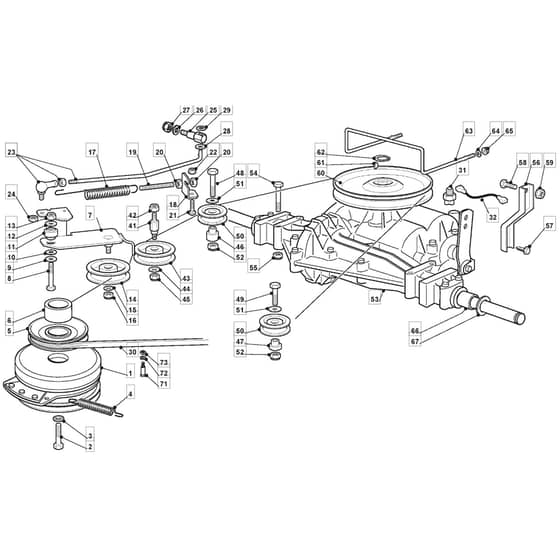 1235M - 2007 - 299954263/ME7 - Mountfield Ride On Mower Clutch Diagram