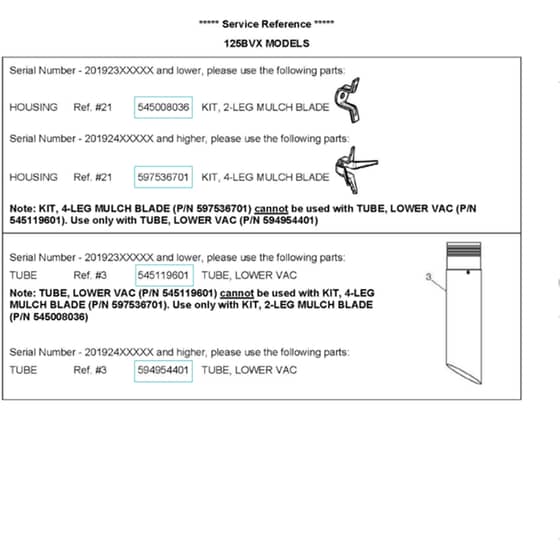 Husqvarna 125 BVX Service Reference 2