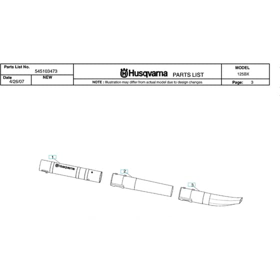 Husqvarna 125 BX - 20071800001-20082200000 Tube