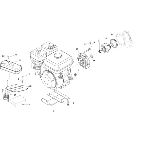 130 S - 2020 - Bertolini Sickle Bar Mower Clutch Diagram
