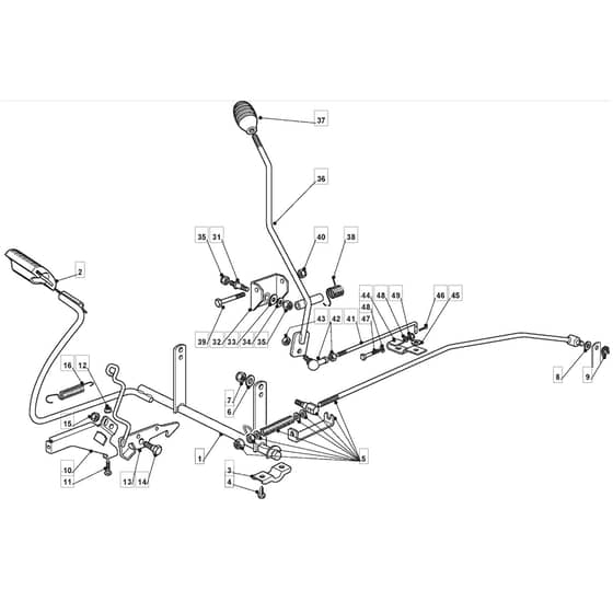 1335M - 2008 - 299954233/BM8 - Mountfield Ride On Mower Controls Diagram