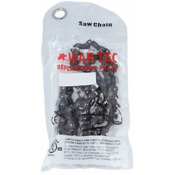 WAR TEC 10" - Chainsaw Chain 3/8" LP - 050" - 39 Links, Single