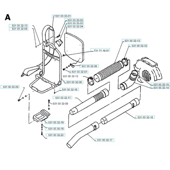 Husqvarna 140 B - 19952700001-19960900000 Tube
