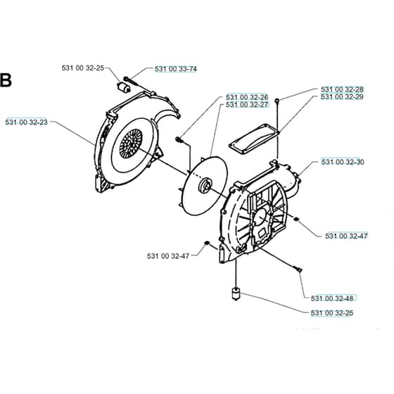 Husqvarna 140 B - 19974000001-Current Fan