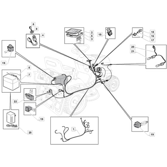 1430M - 2012-2013 - 2T2010483/M11 - Mountfield Ride On Mower Electrics Diagram