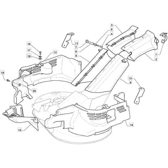 1430M - 2012-2013 - 2T2010483/M11 - Mountfield Ride On Mower Guards Diagram