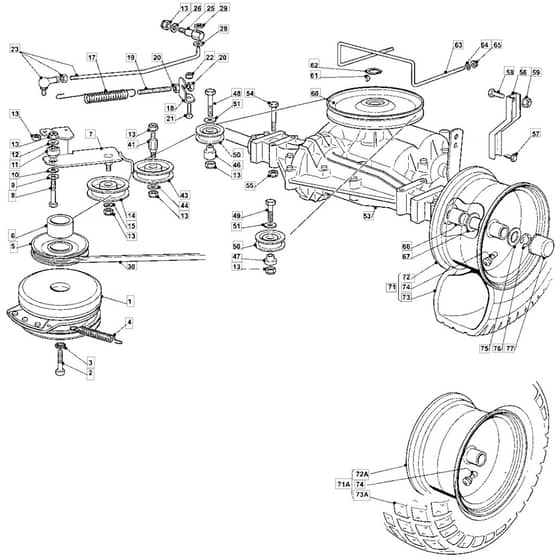 1435E - 2007 - 13-2688-12 - Mountfield Ride On Mower Clutch Diagram