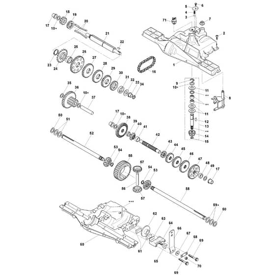 1435E - 2007 - 13-2688-12 - Mountfield Ride On Mower Transmission Diagram