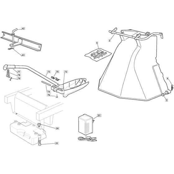 1435H - 2008 - 299954333/M08 - Mountfield Ride On Mower Options Diagram