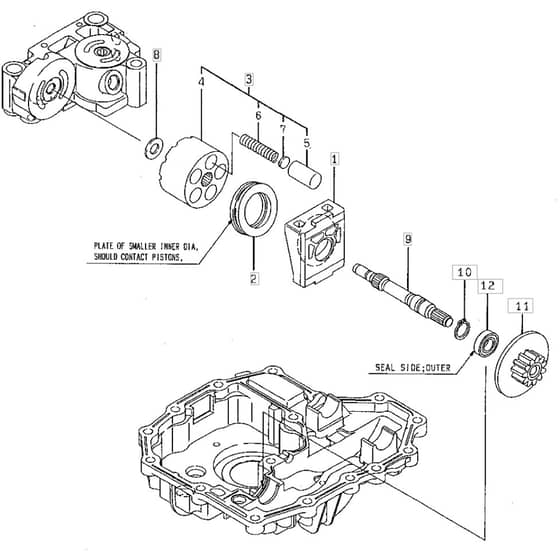 1436H - 2002 - 13-2652-12 - Mountfield Ride On Mower K46 Motor Shaft Diagram
