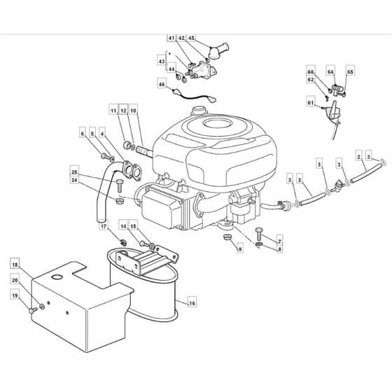 1436H - 2005 - 299961333/MOU - Mountfield Ride On Mower B&S Engine Diagram