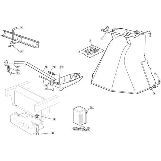 1436H - 2008 - 299964383/UM8 - Mountfield Ride On Mower Options Diagram