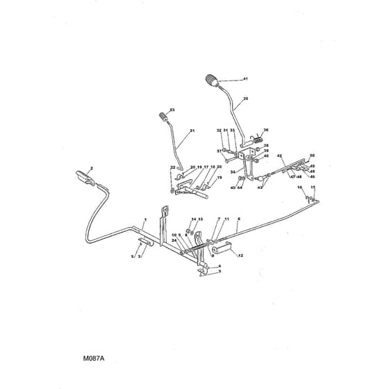 1438M - 2003 - 13-2656-13 - Mountfield Ride On Mower Controls Diagram